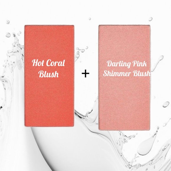 Hot Coral Shimmer Bundle 2 Chromafusion Blush - - Picture 3 of 12